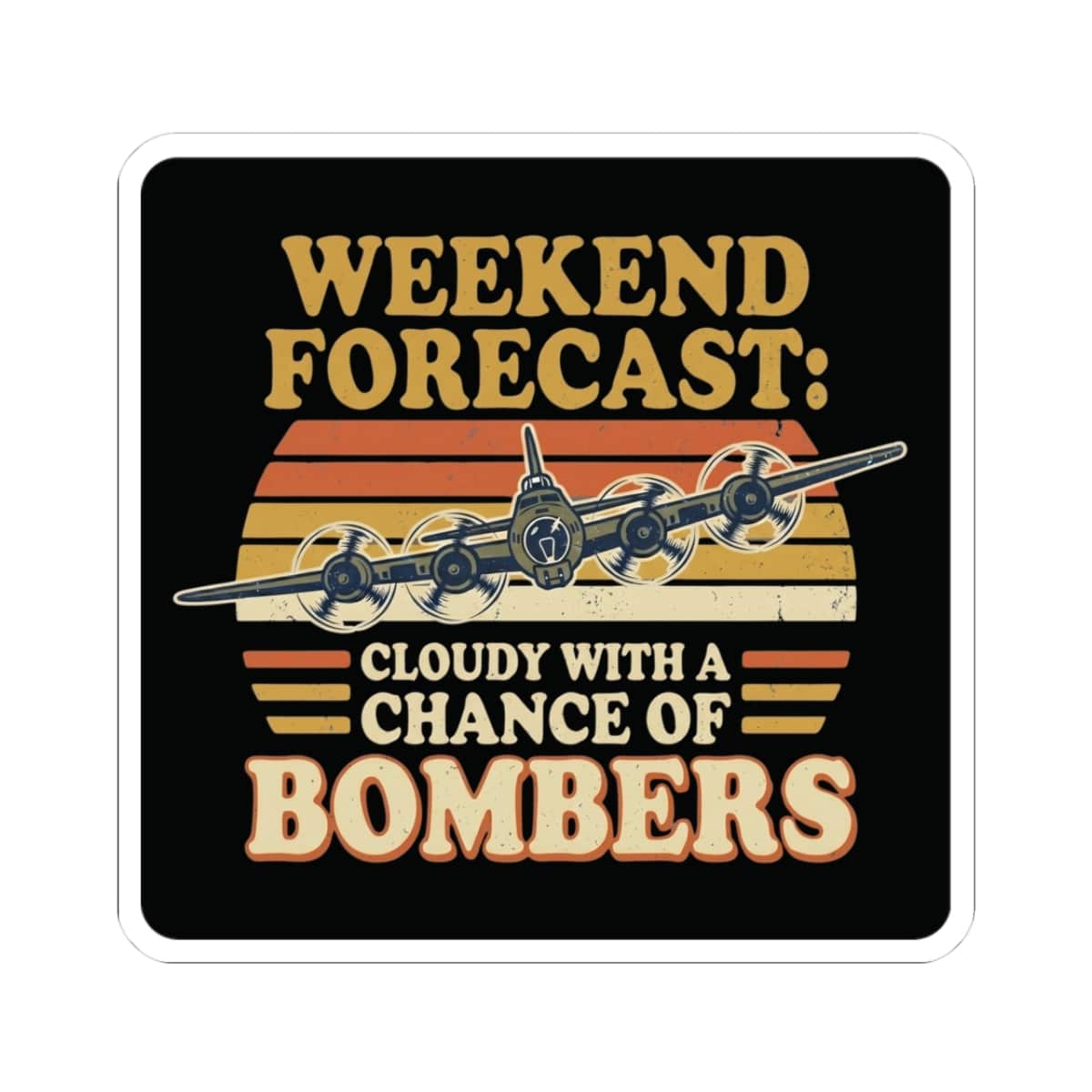 K-Factor Supply Co Bomber Forecast Sticker 3" × 3"