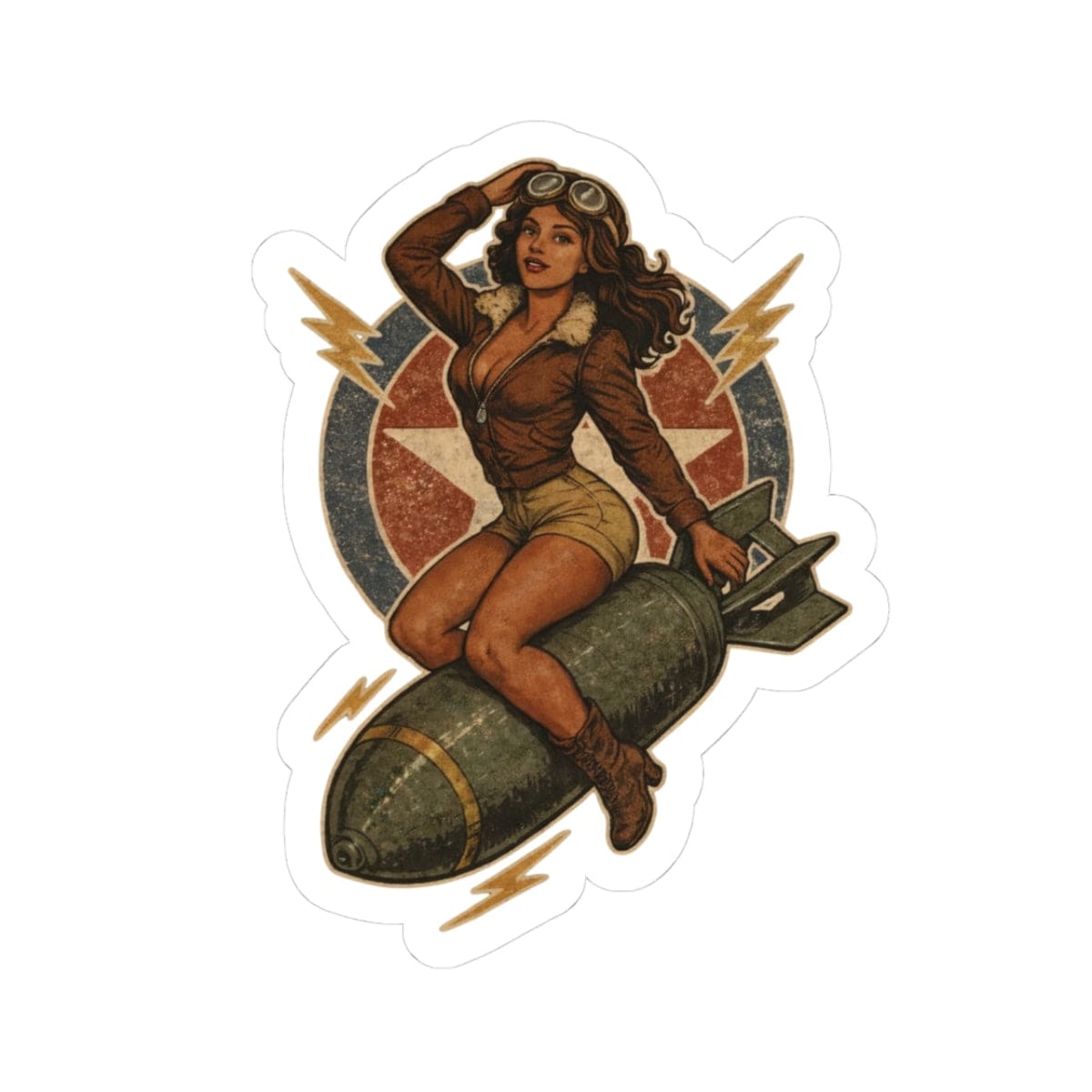 K-Factor Supply Co Bombs Away Mk 3 Sticker 3" × 3"