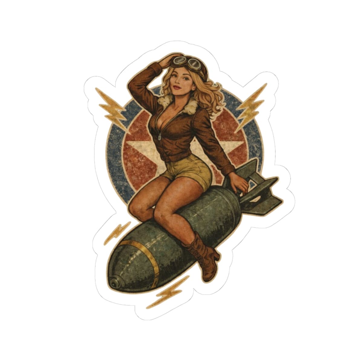 K-Factor Supply Co Bombs Away Mk 4 Sticker 3" × 3"