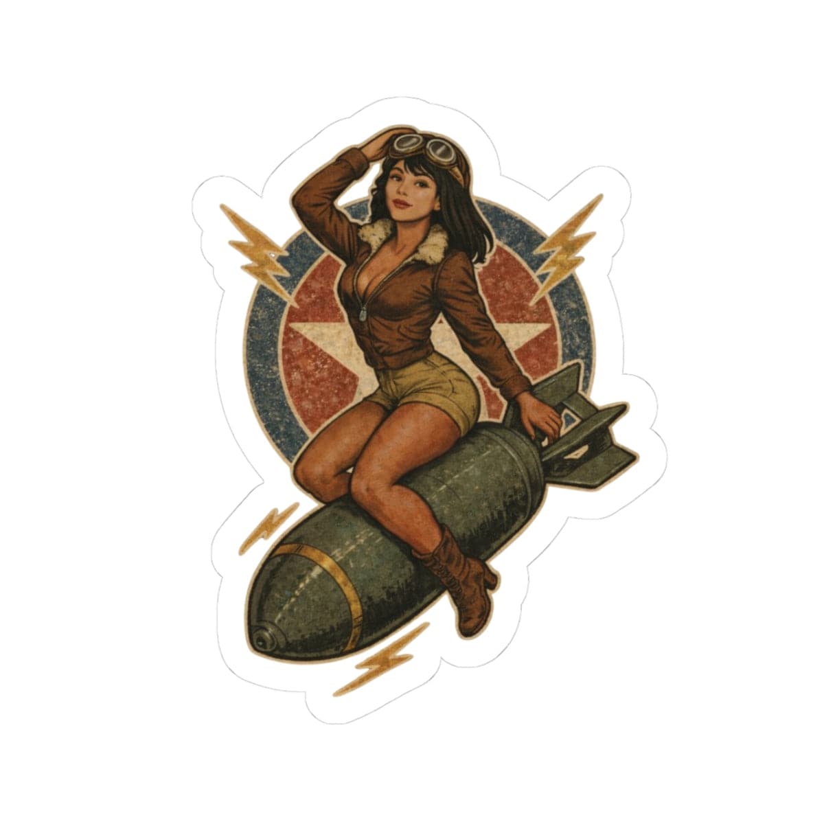 K-Factor Supply Co Bombs Away Mk 5 Sticker 3" × 3"