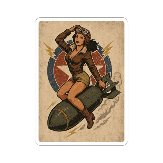 K-Factor Supply Co Bombs Away Sticker 6" × 6"