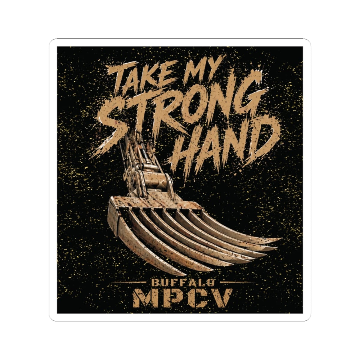K-Factor Supply Co Buffalo - Strong Hand Sticker 3" × 3"