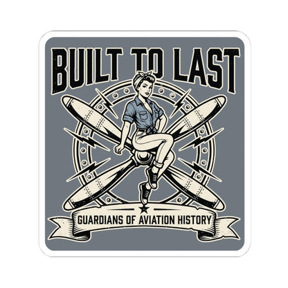 K-Factor Supply Co Built to Last Sticker 4" × 4"