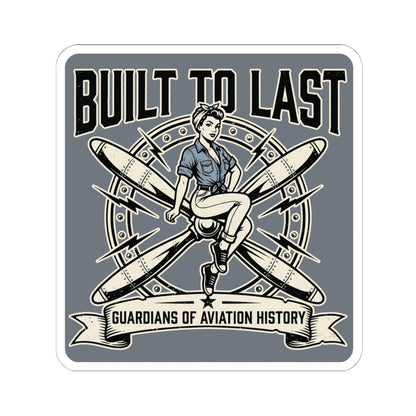K-Factor Supply Co Built to Last Sticker 6" × 6"