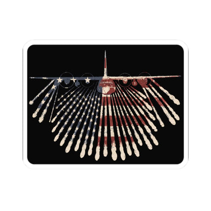 K-Factor Supply Co C-130 Flare Flag Sticker 2" × 2"