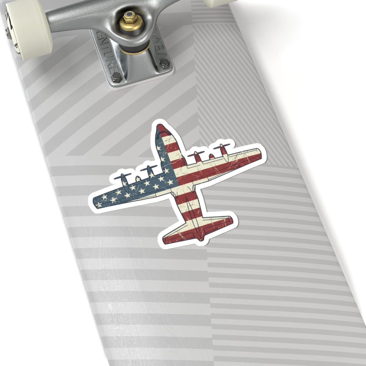K-Factor Supply Co C-130 Top-Down Flag Sticker