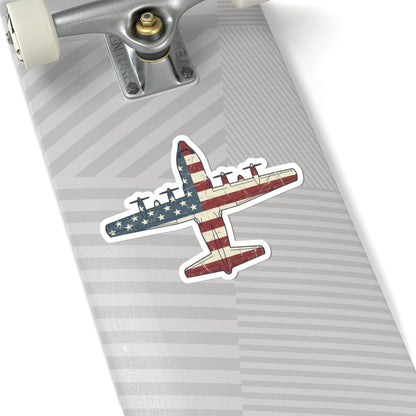 K-Factor Supply Co C-130 Top-Down Flag Sticker