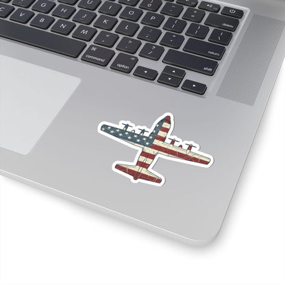 K-Factor Supply Co C-130 Top-Down Flag Sticker