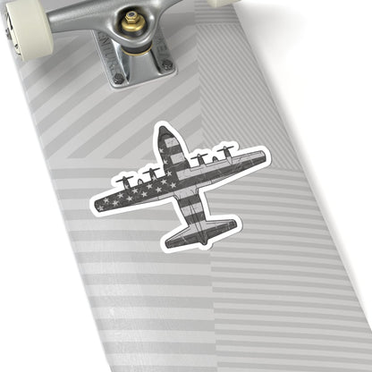 K-Factor Supply Co C-130 Top-Down Flag (Subdued) Sticker