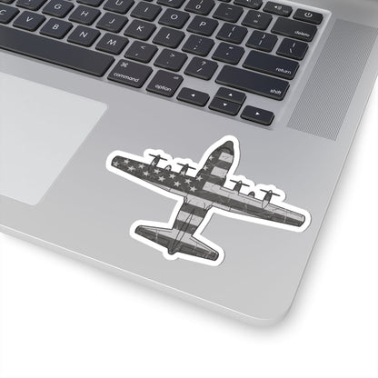 K-Factor Supply Co C-130 Top-Down Flag (Subdued) Sticker