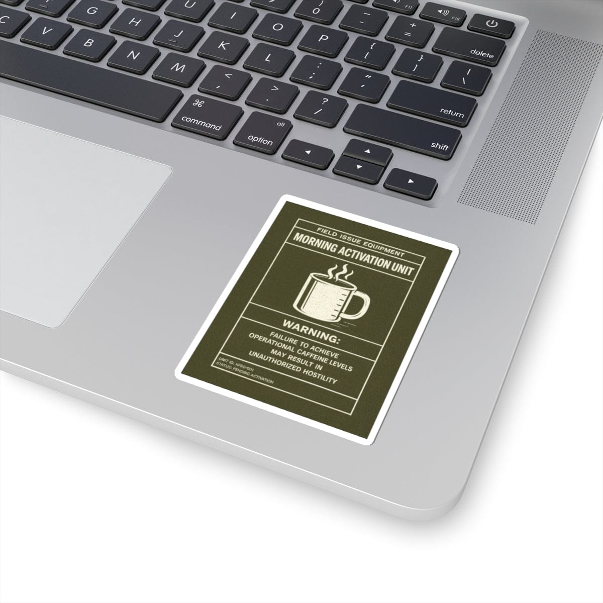 K-Factor Supply Co Caffeine Warning Sticker