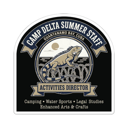 K-Factor Supply Co Camp Delta Summer Staff Sticker 6" × 6" / White