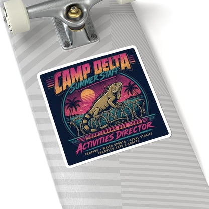 K-Factor Supply Co Camp Delta - VICE Sticker 6" × 6" / White
