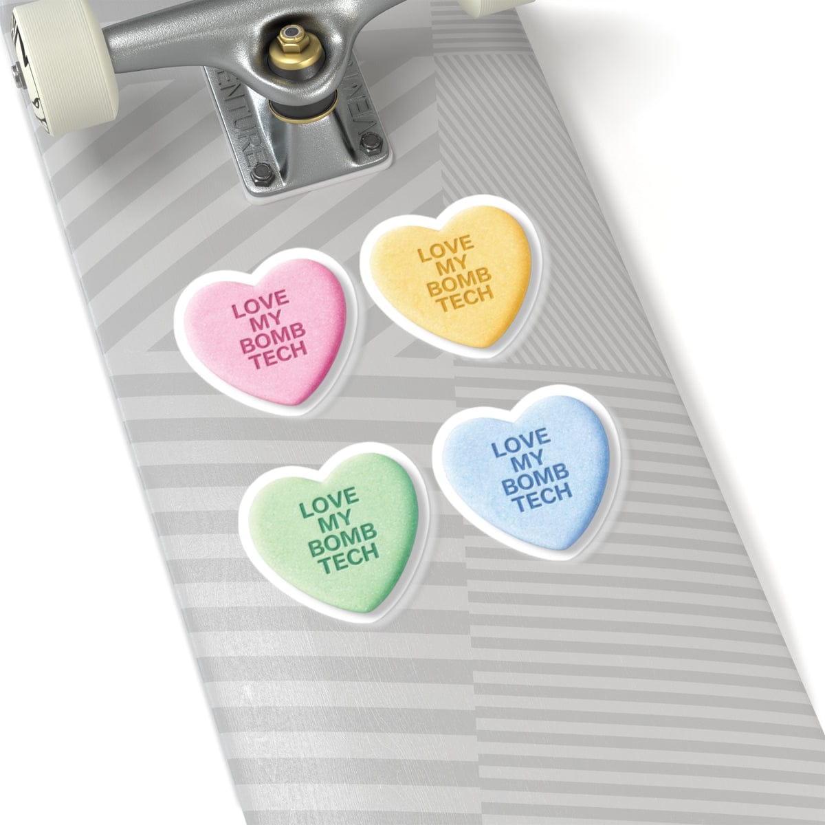 K-Factor Supply Co Candy Heart (4-Pack) Stickers