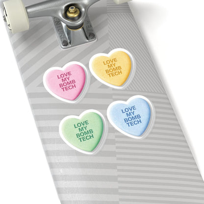 K-Factor Supply Co Candy Heart (4-Pack) Stickers