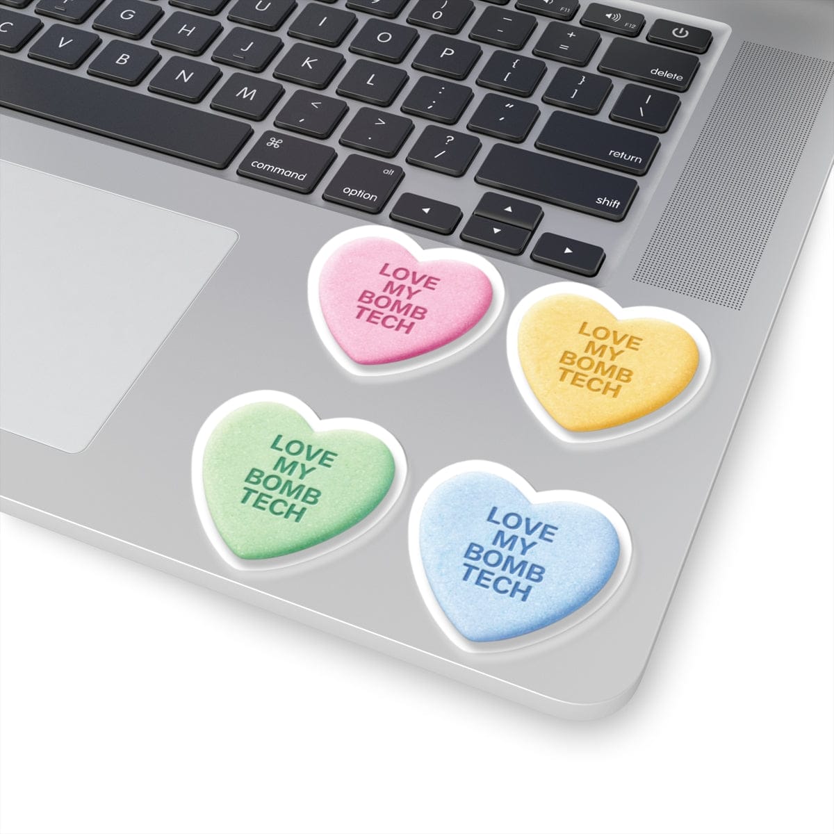 K-Factor Supply Co Candy Heart (4-Pack) Stickers