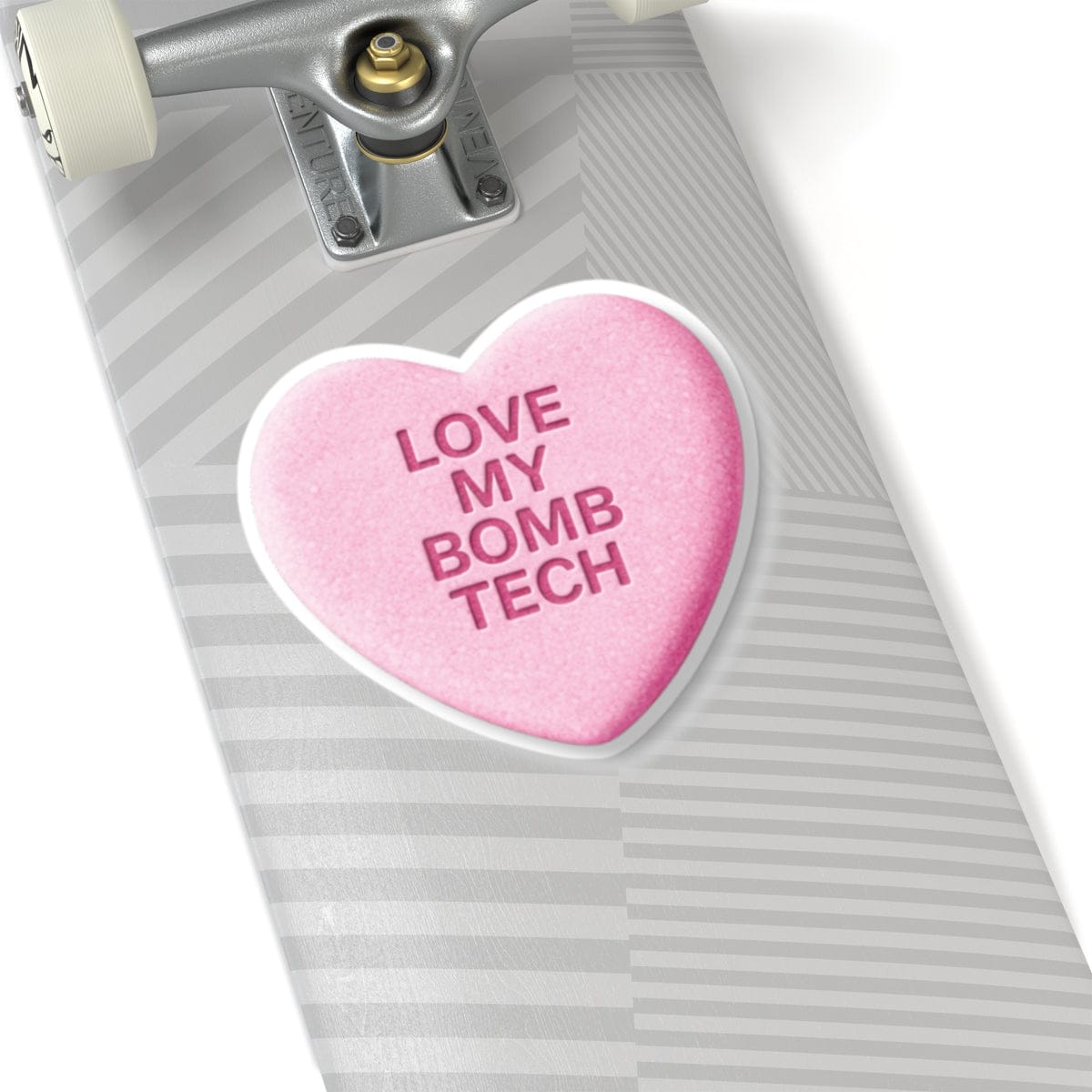 K-Factor Supply Co Candy Heart (Pink) Sticker
