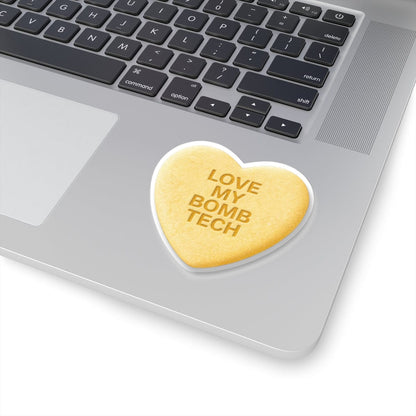 K-Factor Supply Co Candy Heart (Yellow) Sticker