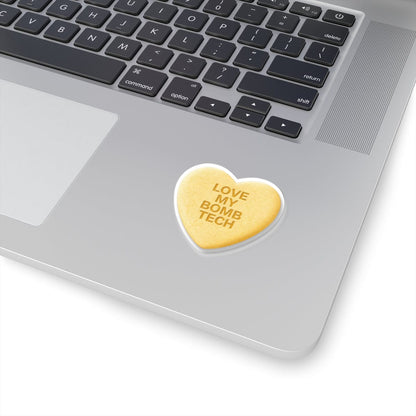 K-Factor Supply Co Candy Heart (Yellow) Sticker