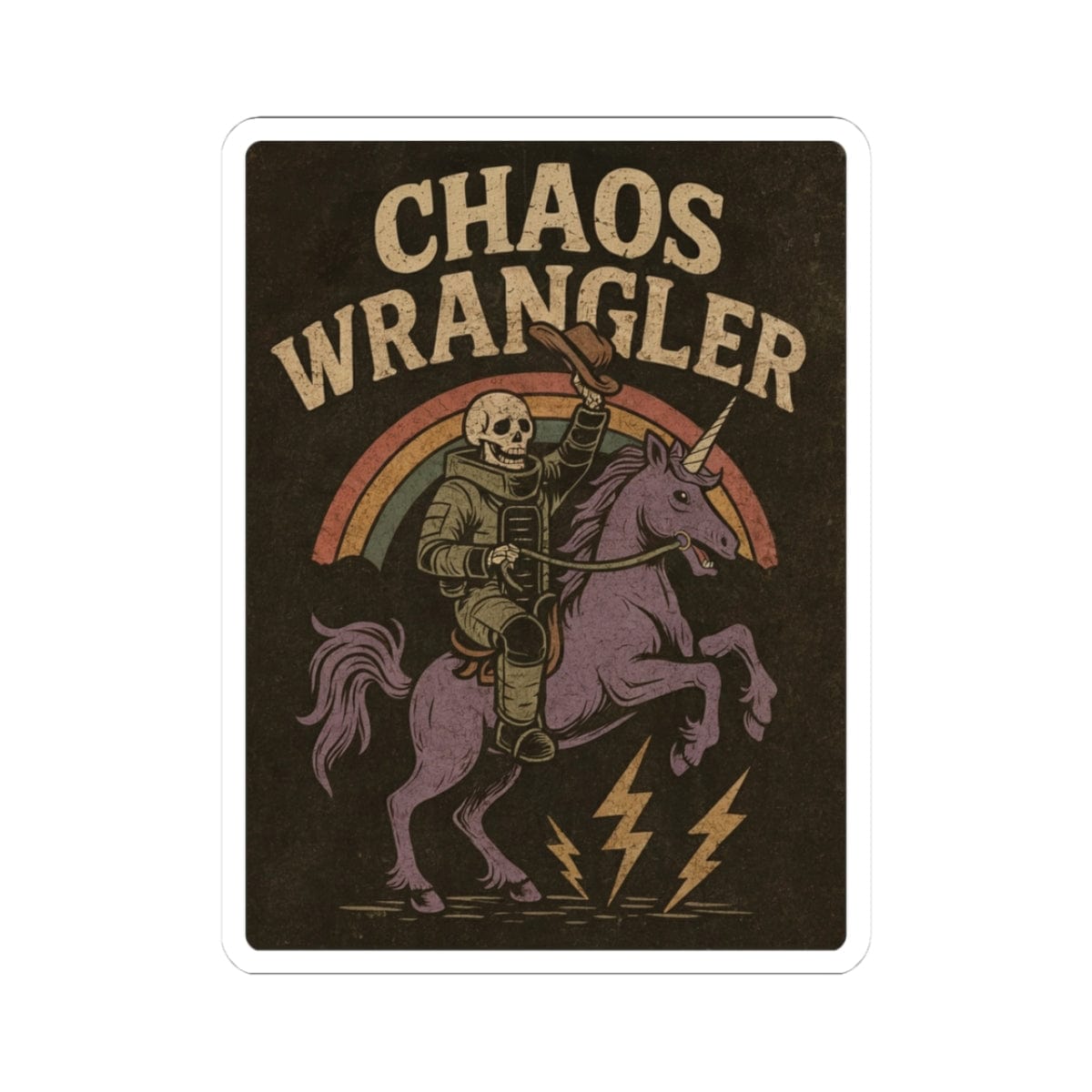 K-Factor Supply Co Chaos Wrangler Sticker 3" × 3"