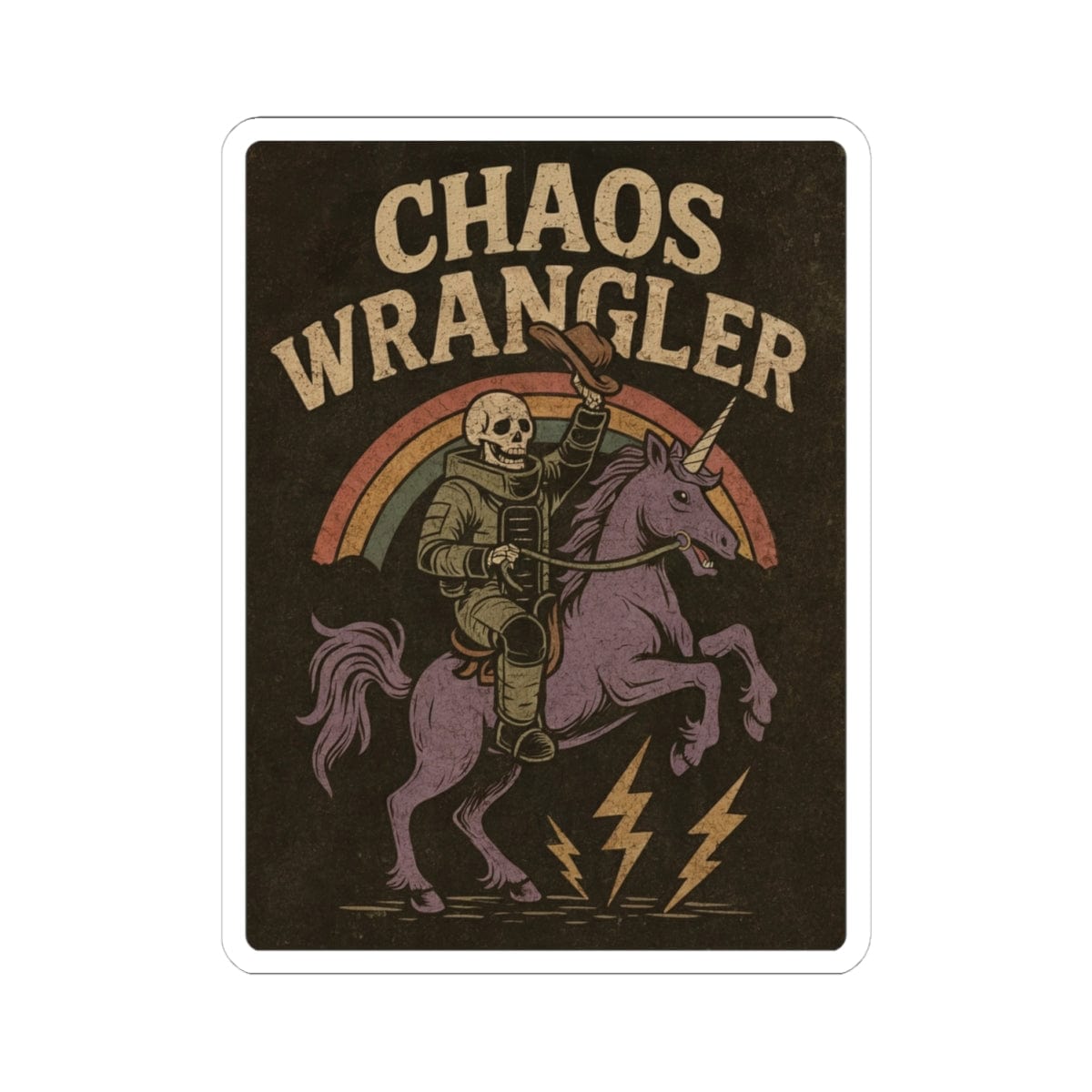 K-Factor Supply Co Chaos Wrangler Sticker 4" × 4"