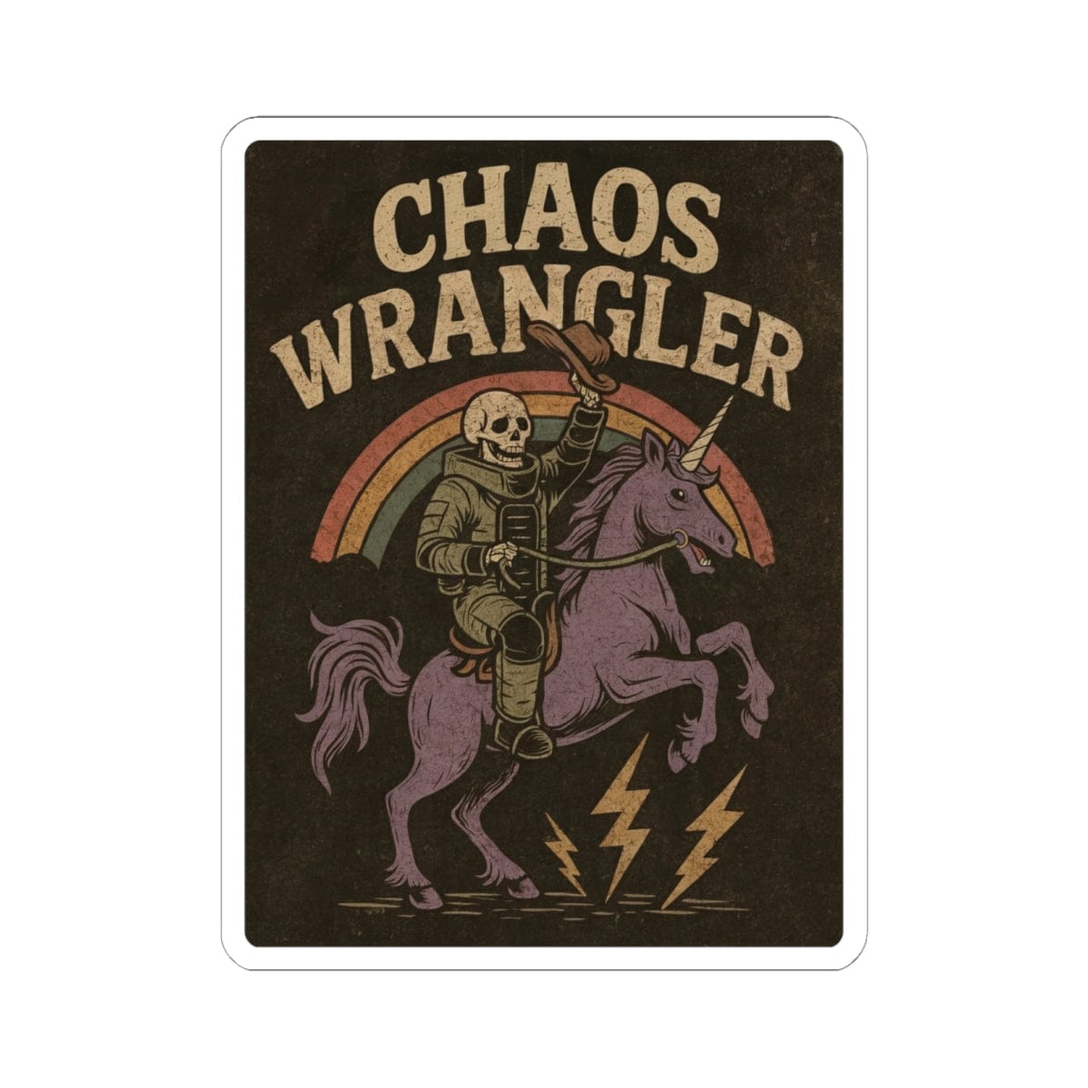 K-Factor Supply Co Chaos Wrangler Sticker 6" × 6"