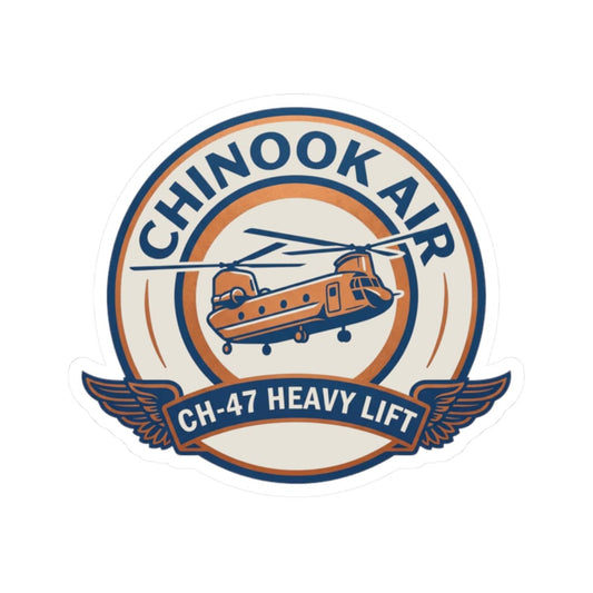 K-Factor Supply Co Chinook Air Icon Sticker 2" × 2"