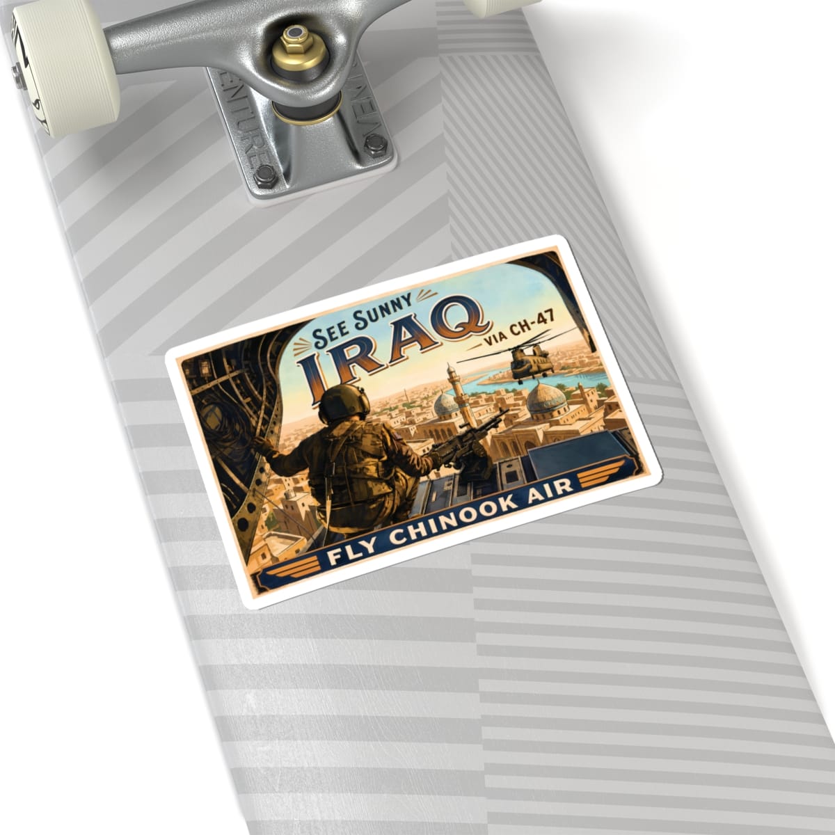 K-Factor Supply Co Chinook Air - Iraq Sticker