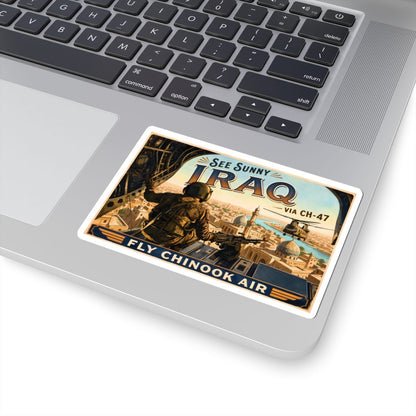 K-Factor Supply Co Chinook Air - Iraq Sticker
