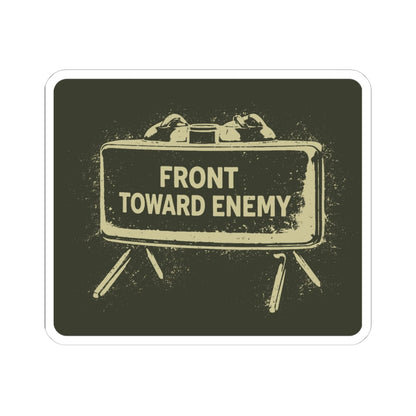 K-Factor Supply Co Claymore Stencil Sticker 4" × 4"