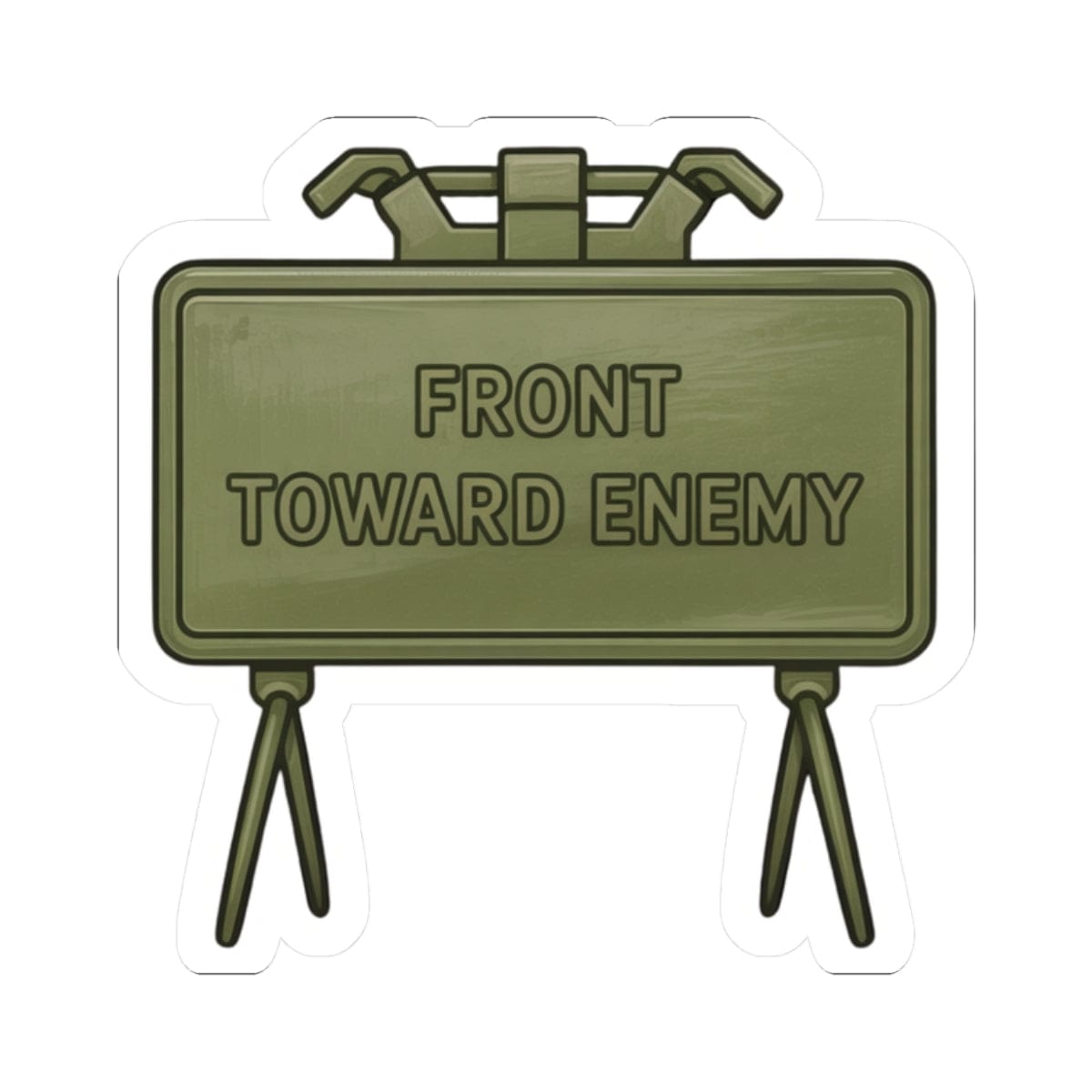 K-Factor Supply Co Claymore Sticker 2" × 2"