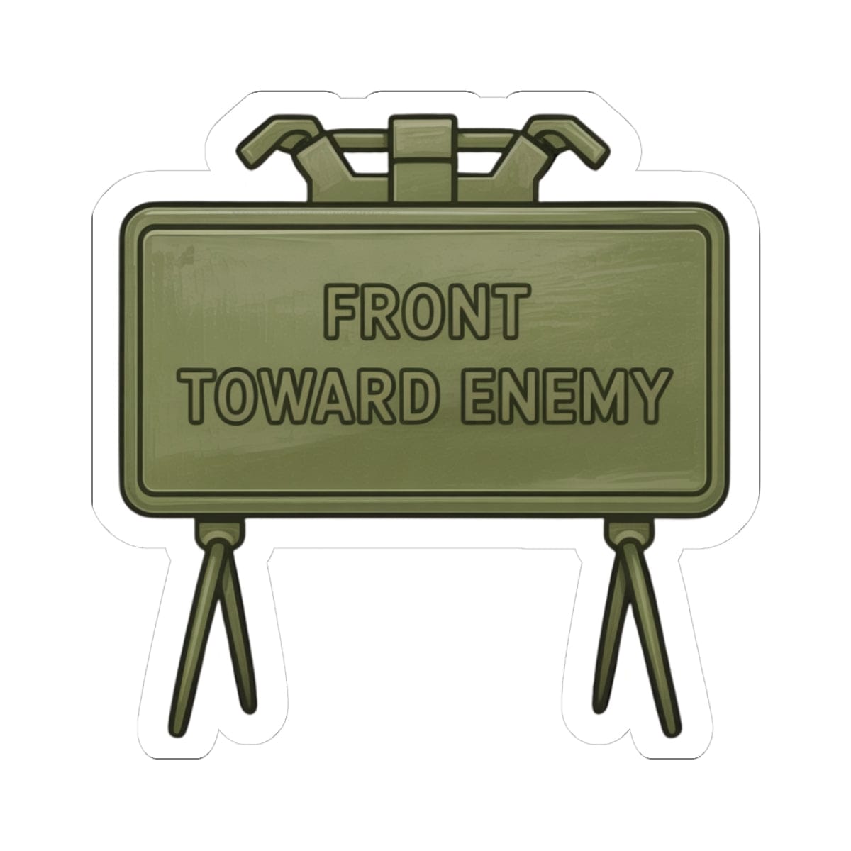 K-Factor Supply Co Claymore Sticker 6" × 6"