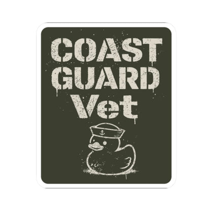 K-Factor Supply Co Coast Guard Vet Sticker 2" × 2"