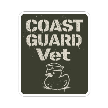K-Factor Supply Co Coast Guard Vet Sticker 4" × 4"