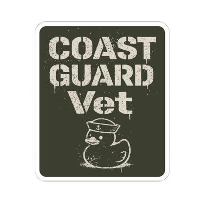 K-Factor Supply Co Coast Guard Vet Sticker 6" × 6"
