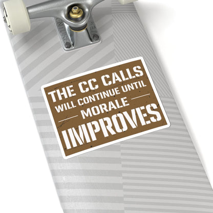 K-Factor Supply Co Commander's Call Morale Sticker