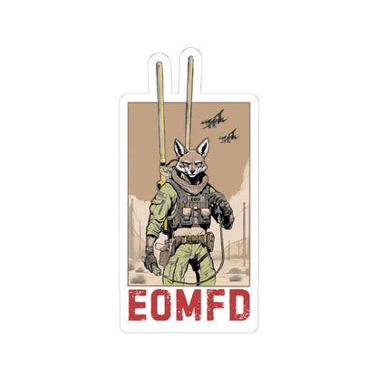 K-Factor Supply Co Coyote Ugly EOMFD Sticker 4" × 4"