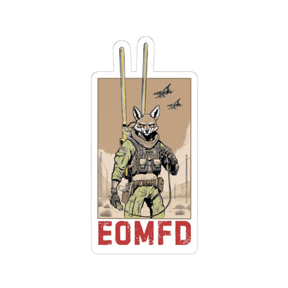 K-Factor Supply Co Coyote Ugly EOMFD Sticker 6" × 6"