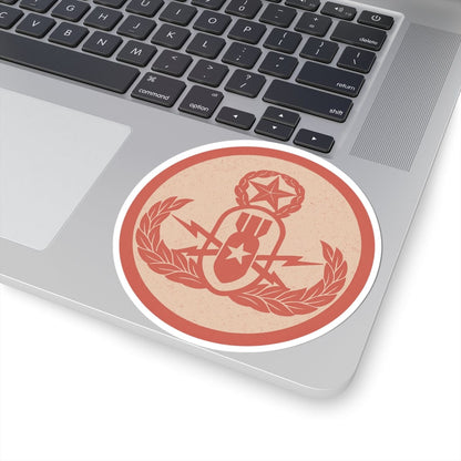 K-Factor Supply Co Crab Icon (Coral) Sticker