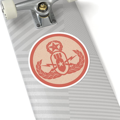 K-Factor Supply Co Crab Icon (Coral) Sticker