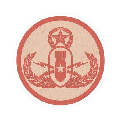 K-Factor Supply Co Crab Icon (Coral) Sticker 2" × 2"