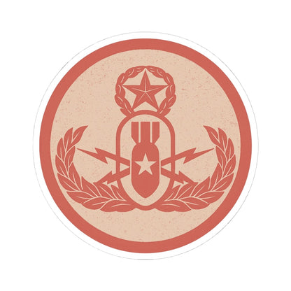 K-Factor Supply Co Crab Icon (Coral) Sticker 4" × 4"
