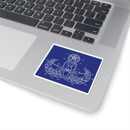 K-Factor Supply Co Crab (Patent Drawing) Sticker