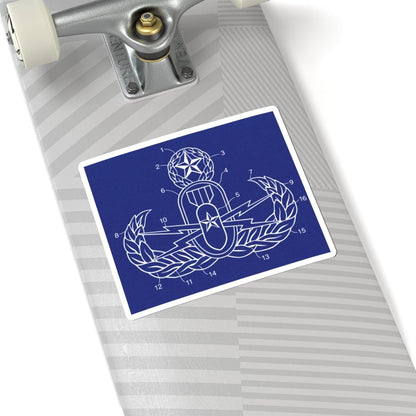 K-Factor Supply Co Crab (Patent Drawing) Sticker