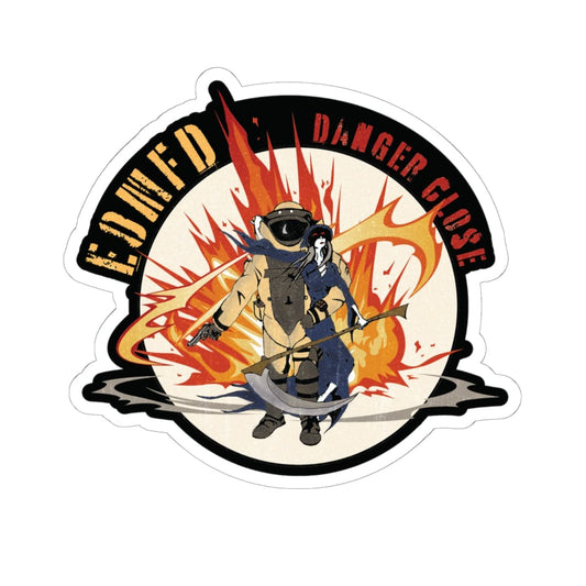 K-Factor Supply Co Danger Close Mk 2 Sticker 6" × 6"