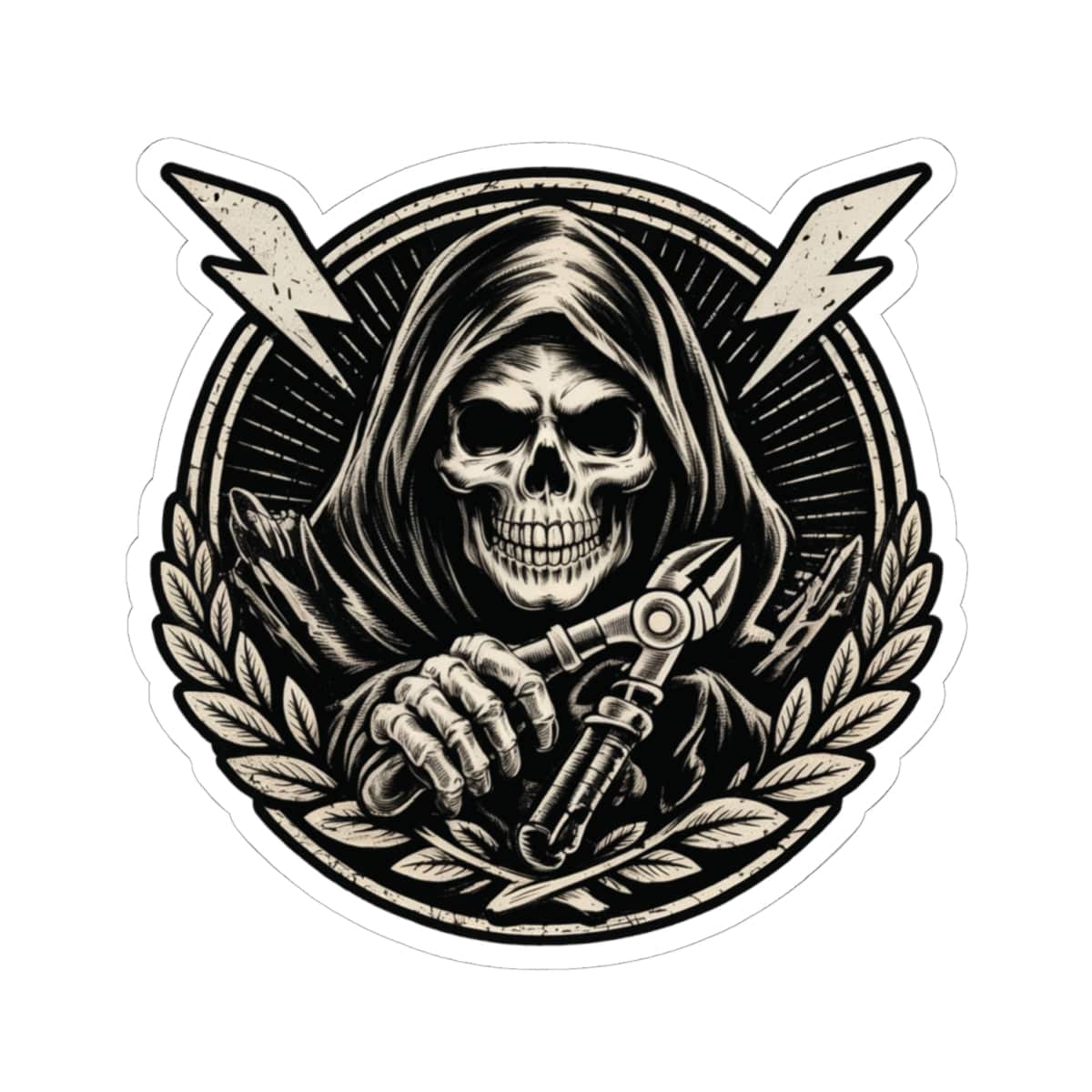 K-Factor Supply Co Dangerous Cut Sticker 4" × 4"