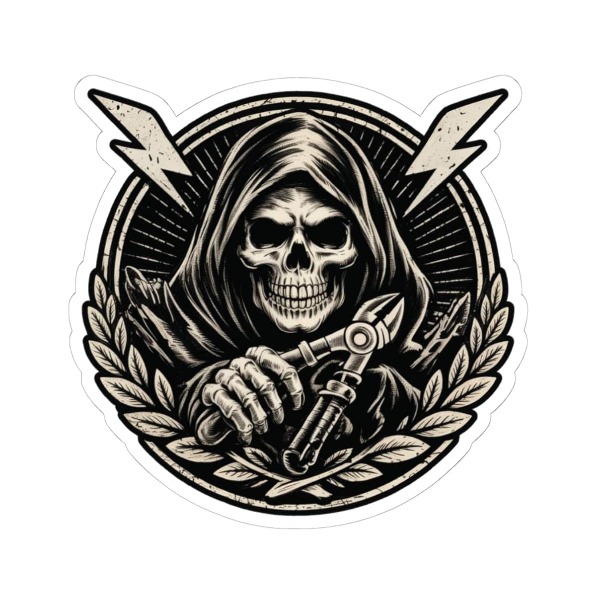 K-Factor Supply Co Dangerous Cut Sticker 6" × 6"