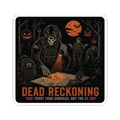 K-Factor Supply Co Dead Reckoning Sticker 4" × 4"