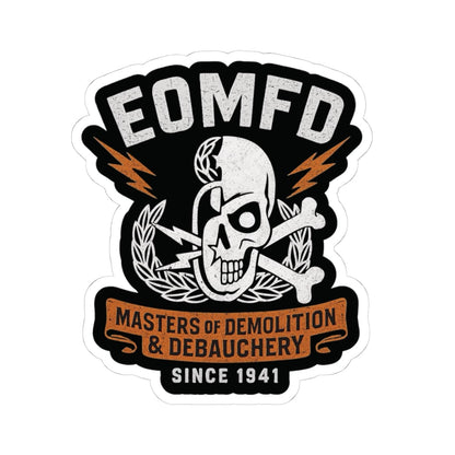 K-Factor Supply Co Demolition and Debauchery Mk 2 Sticker 4" × 4"