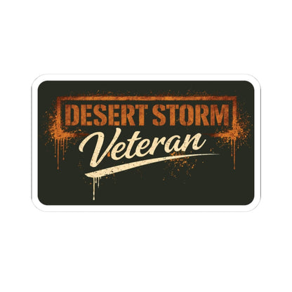 K-Factor Supply Co Desert Storm Veteran Sticker 3" × 3"
